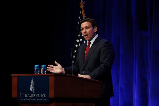 Ron DeSantis visits DC amid fights with Donald Trump, Disney