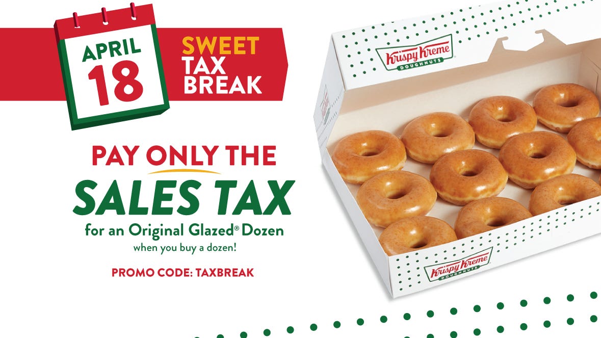 Tax Day deals 2023 Score freebies at Krispy Kreme, Potbelly, more