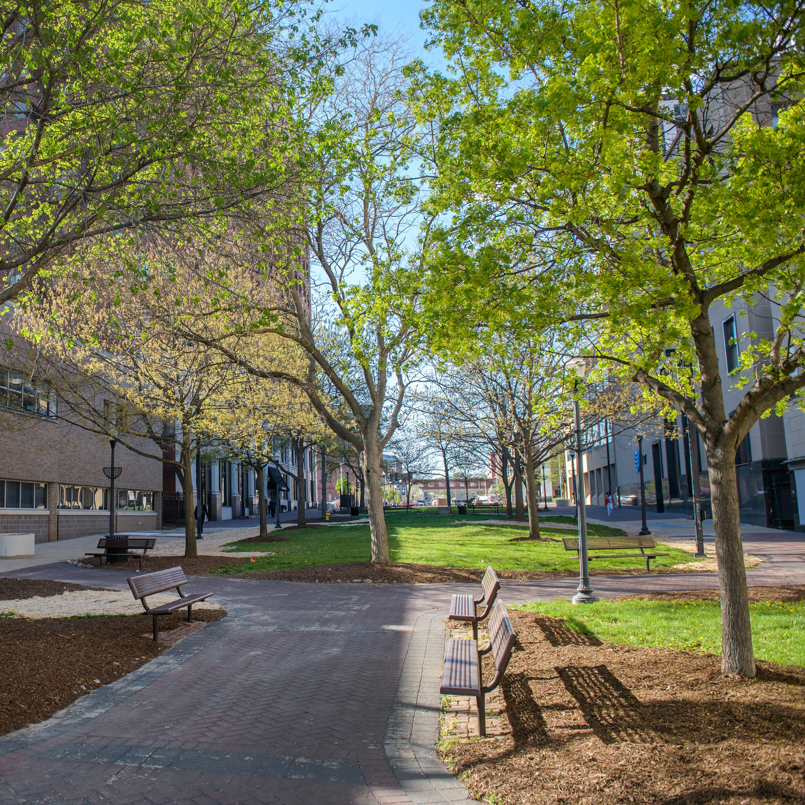 Plans are in the works to pave over the tree-lined pedestrian thoroughfare called Fulton Plaza and convert it to a roadway connecting Jefferson and Adams in downtown Peoria.