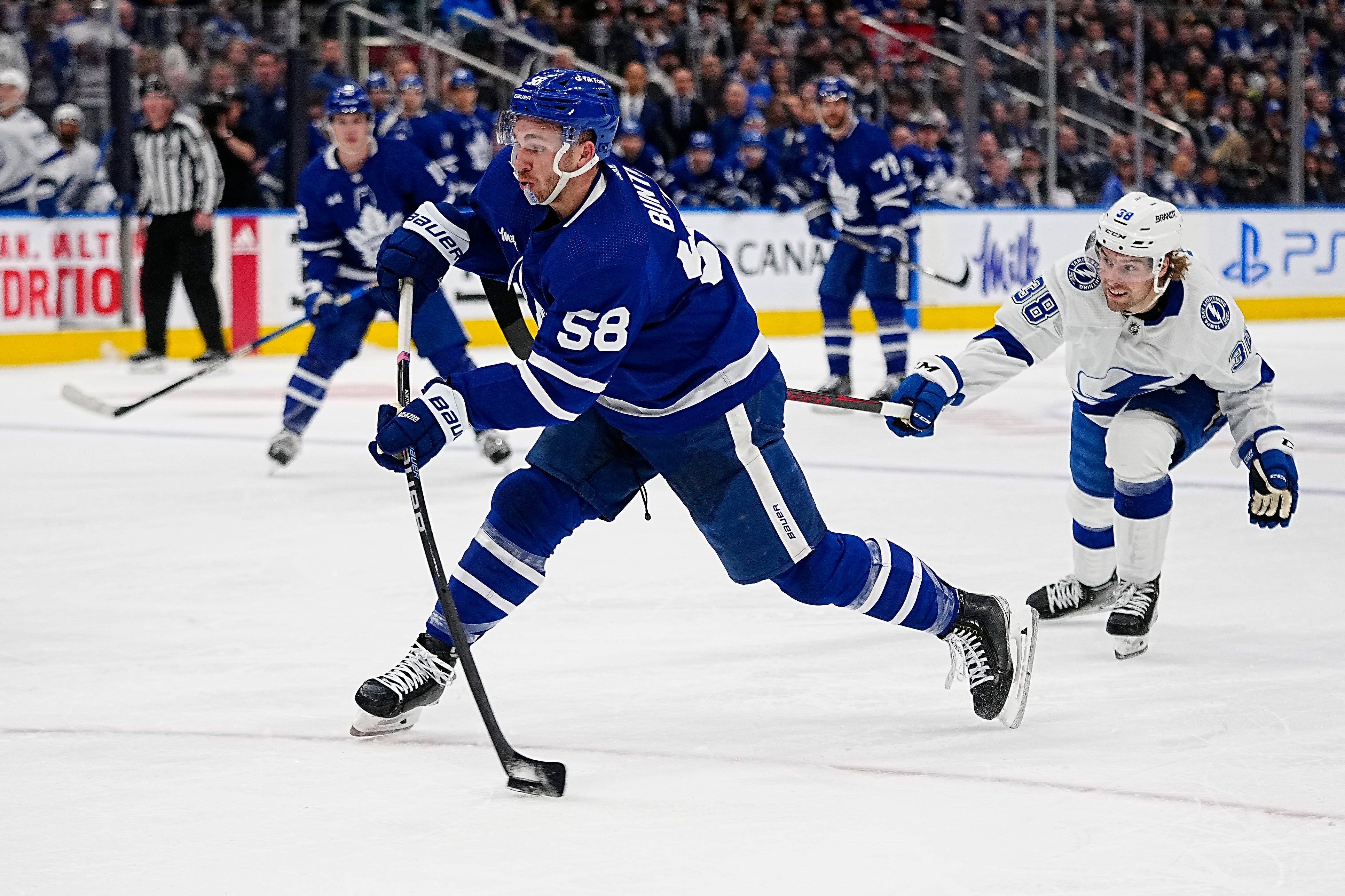 Maple Leafs' Michael Bunting suspended 3 games for hit on Lightning's Erik Cernak