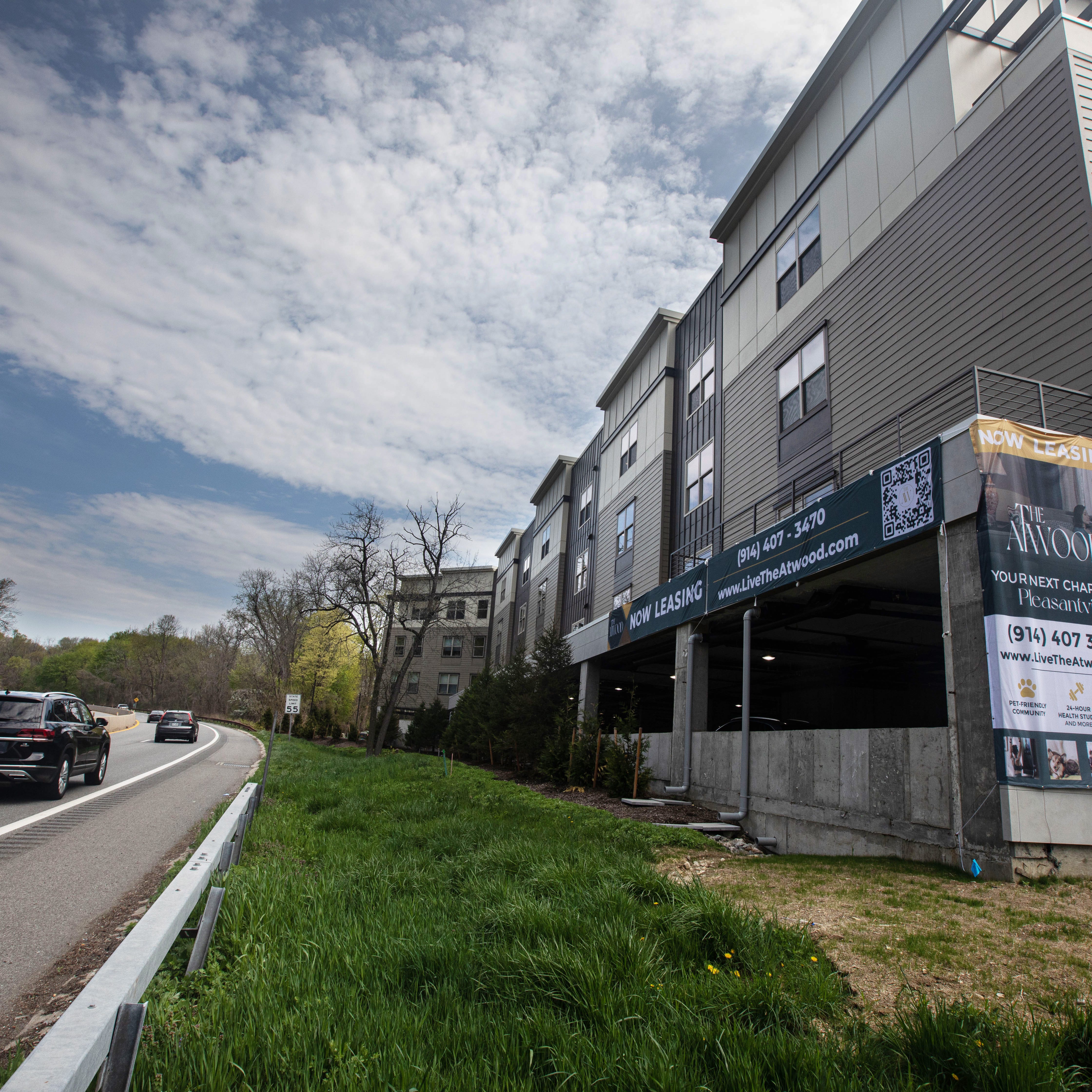 The Atwood, an upscale apartment building near downtown Pleasantville, was completed in March of this year. The complex, which has 71 units, was built on a street between the Metro-North Railroad tracks and the Saw Mill Parkway.