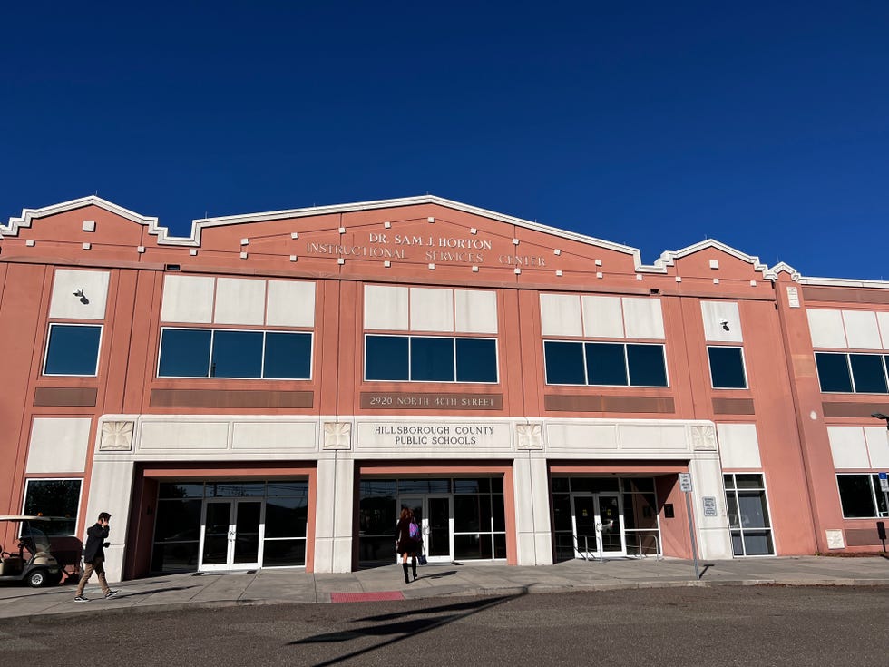 The administrative building for Hillsborough County Public Schools where a Feb. 13, 2023, board workshop was held to seek consensus on new school attendance boundaries.