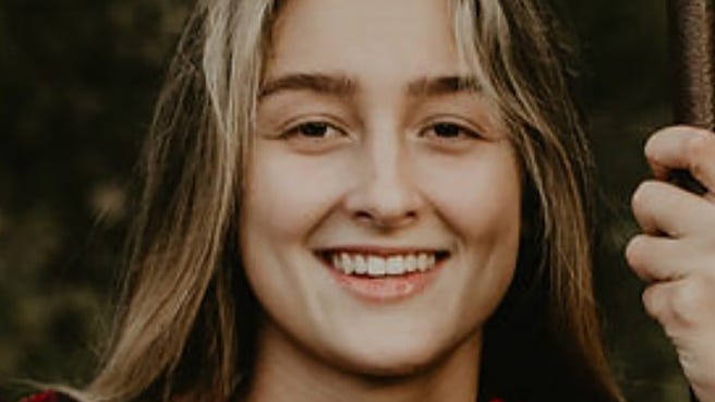 Alexa Bartell, a 20-year-old woman from Arvada, Colo. who was killed when someone threw a rock through her windshield on April 19, 2023.