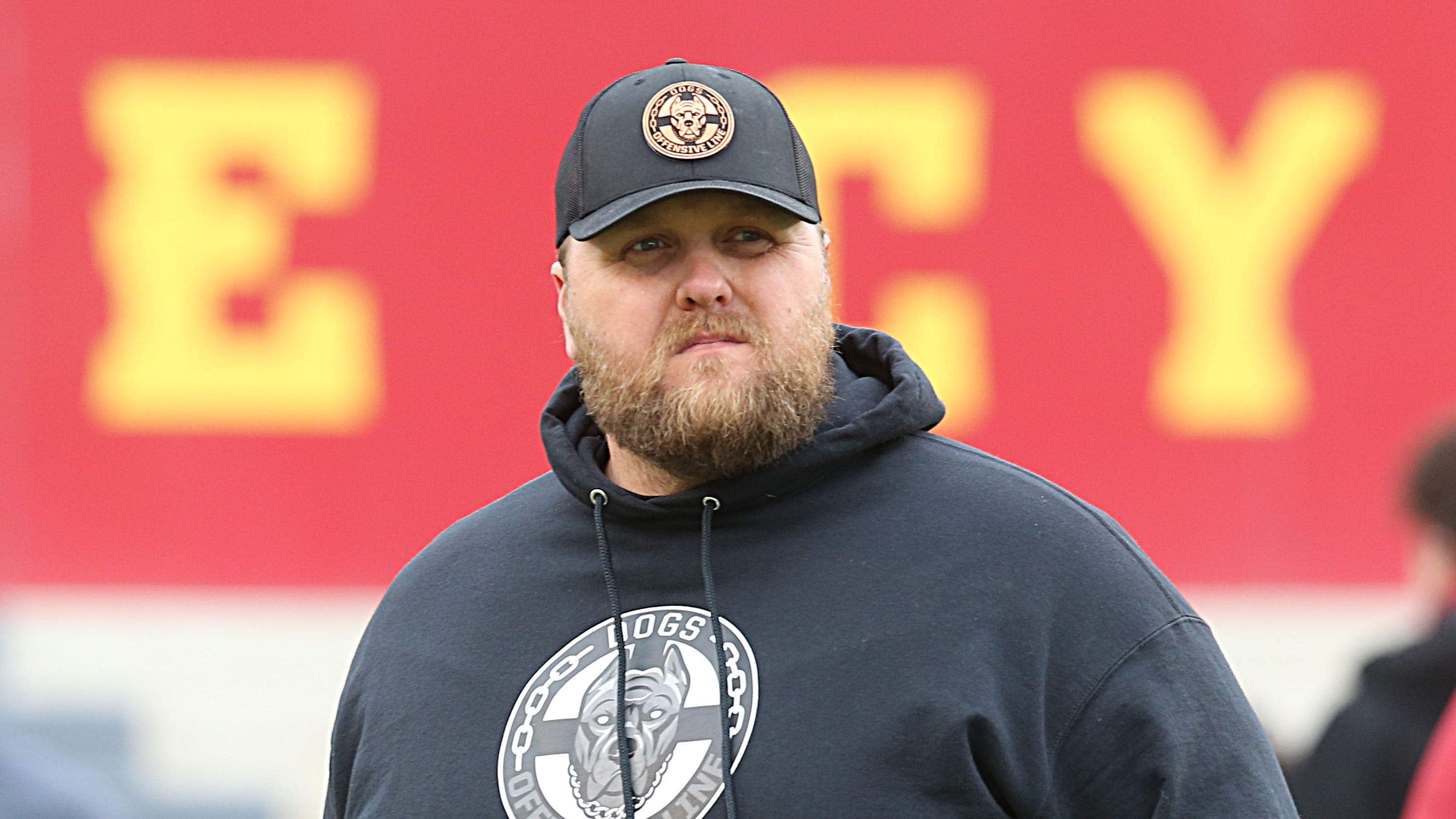 Iowa State offensive line coach Ryan Clanton talks about improvement of the guys he coaches
