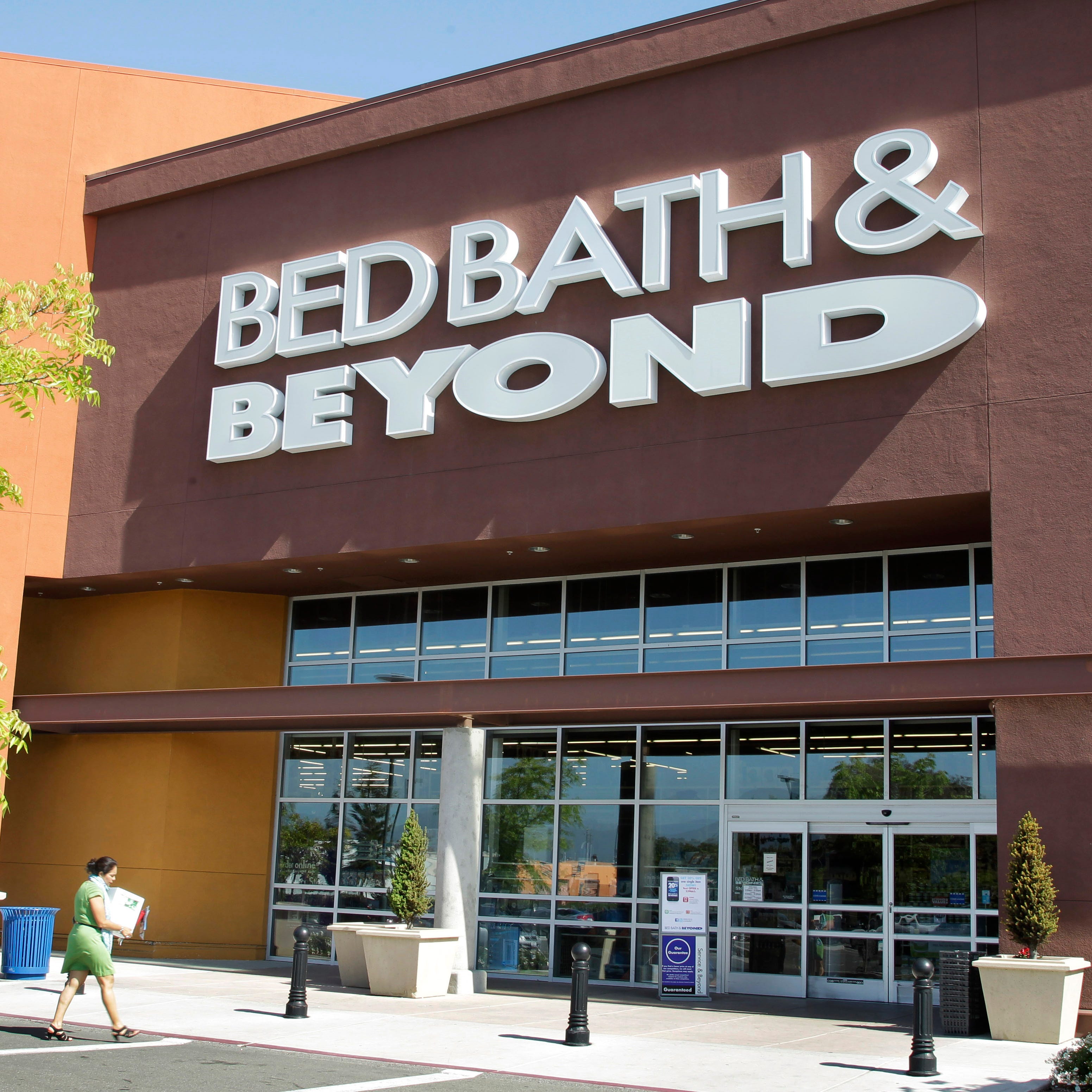 A Bed Bath & Beyond customer enters a store in Mountain View, Calif., Wednesday, May 9, 2012.