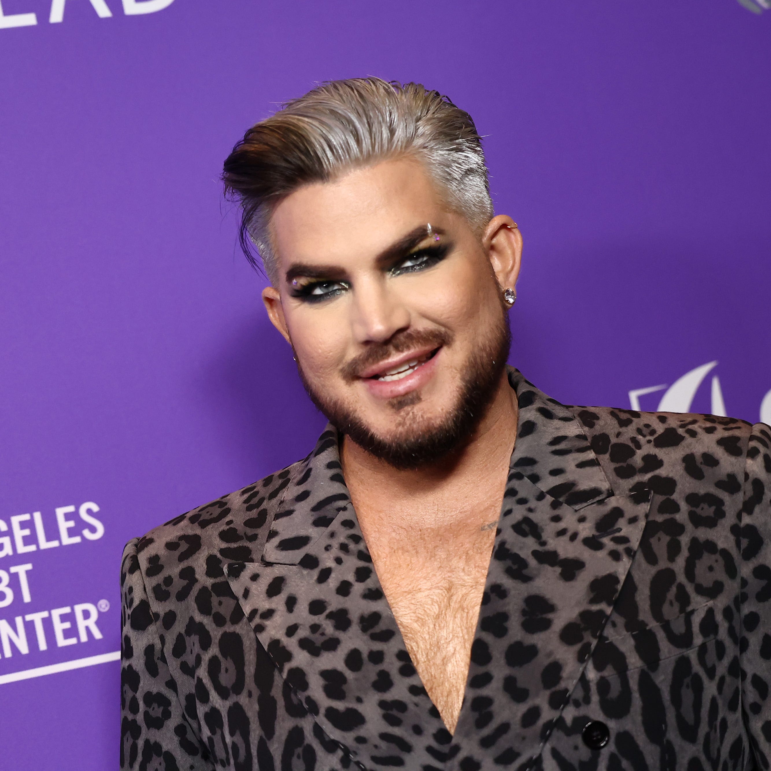 April 22, 2023 : Adam Lambert poses as the Los Angeles LGBT Center hosts The Center Gala at Fairmont Century Plaza in Los Angeles, California. 