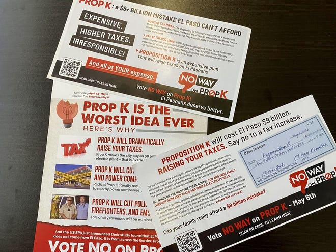 Mailers from the Houston-based Consumer Energy Alliance and the El Paso Chamber-backed El Pasoans for Prosperity PAC have been cropping up in mailboxes across the Sun City in recent weeks.