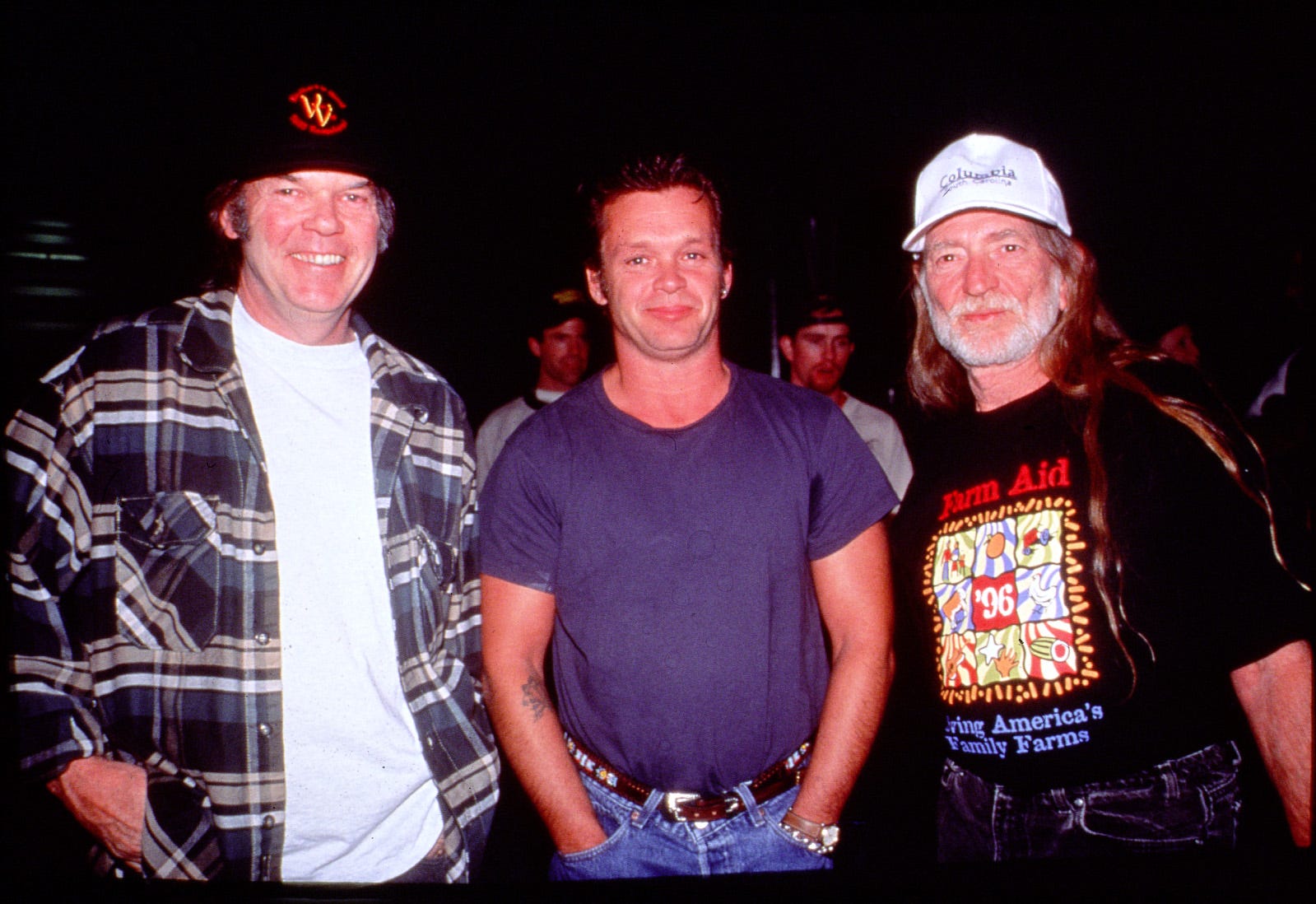 Farm Aid  founders Neil Young, John Mellencamp and Willie Nelson.