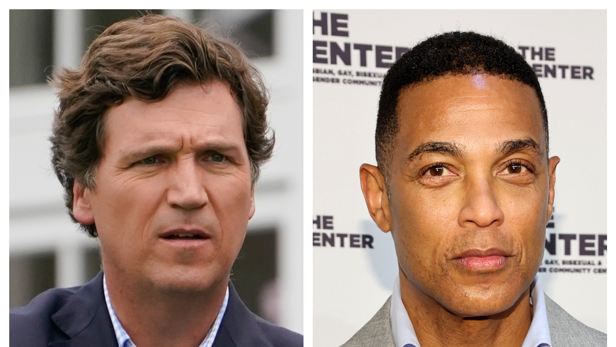 Tucker Carlson (left) has "parted ways" with Fox News. Don Lemon (right) was fired – or not fired, depending who you ask – from CNN.