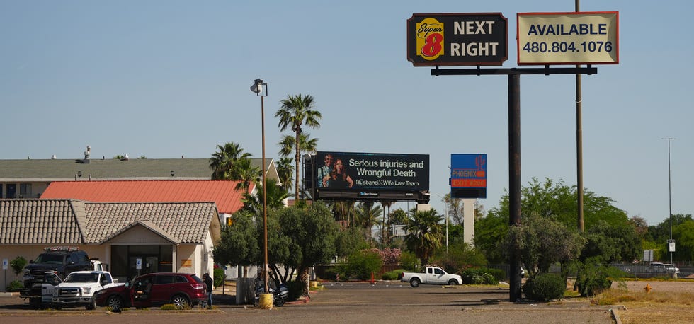 Super 8 and the Phoenix Inn have been purchased by the city of Phoenix for redevelopment near I-17 and Northern Avenue in Phoenix on April 26, 2023.
