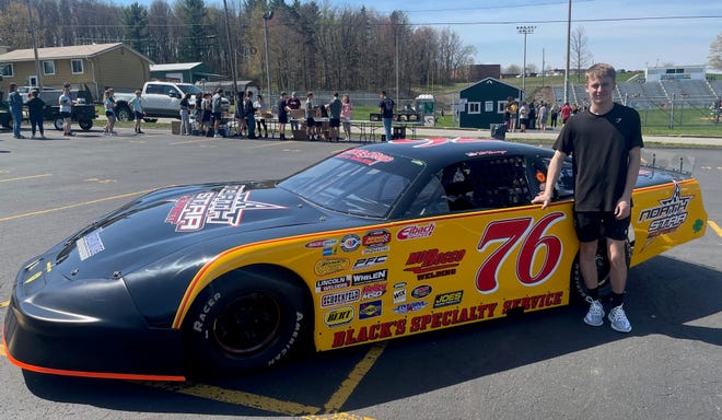 Will Hemminger chose his car's number and paint scheme as a tribute to his grandfather, Larry Hemminger, who also drove at Jennerstown and is now one of the owners of the speedway.
