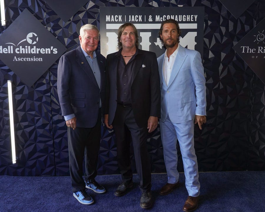 Mack Brown, Jack Ingram, and Matthew McConaughey gather for Austin gala to raise money for kids