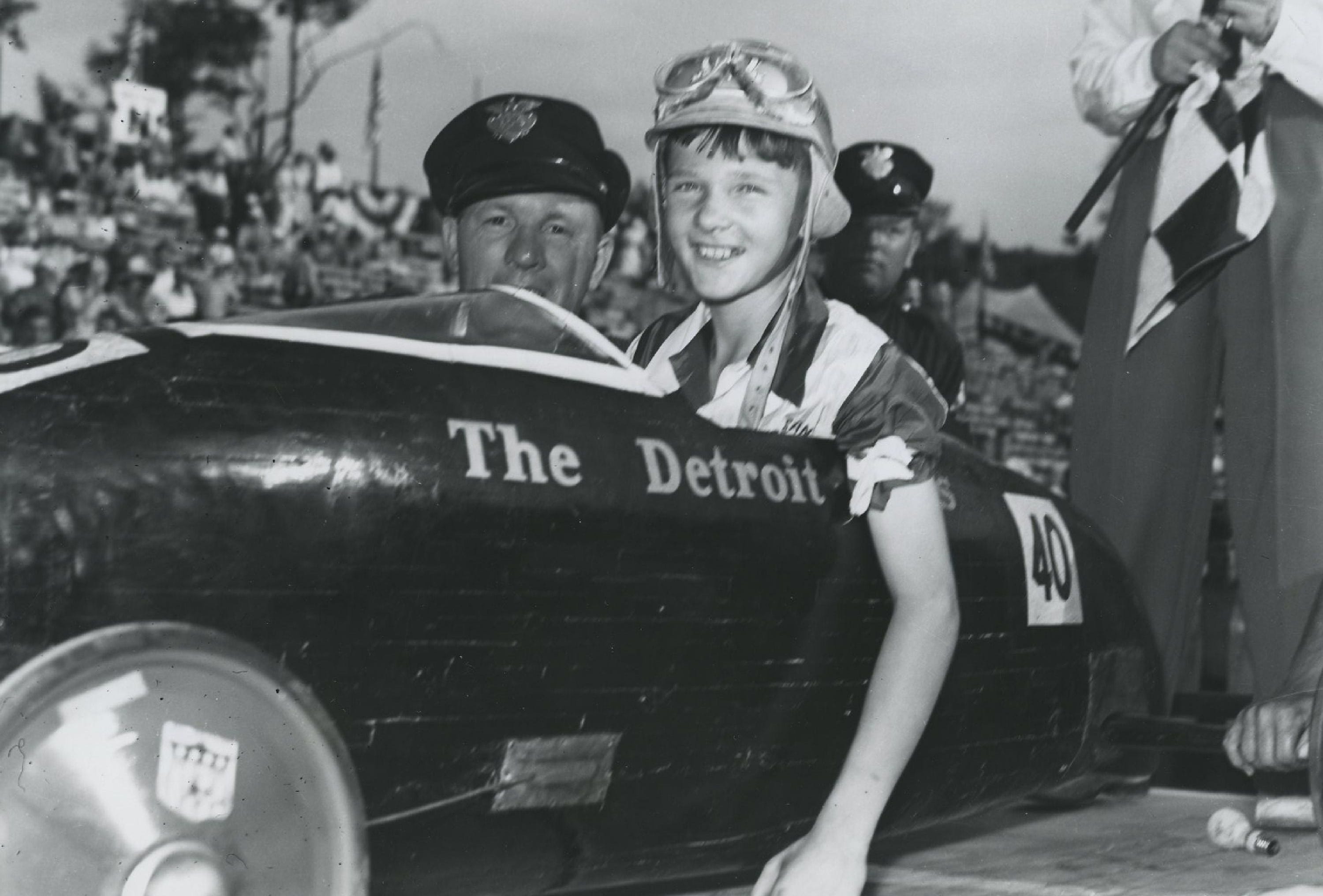 Tommy Fisher was the 1940 Detroit Soap Box Derby Champ.