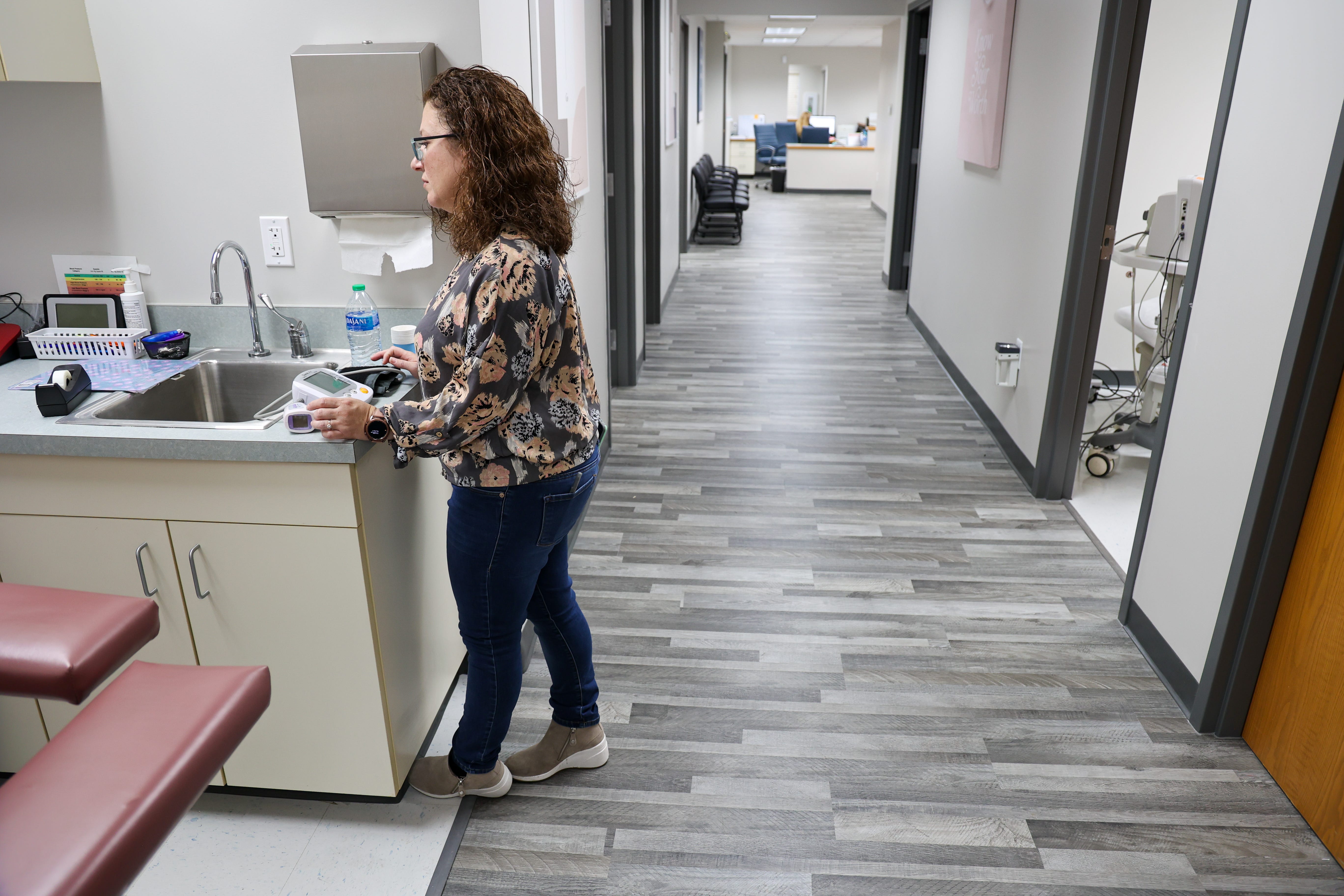 Andrea Gallegos, administrator of the Alamo clinic, decided to move to 14 hours away to open the clinic in Carbondale in hopes of serving women traveling for abortions.  “We're essentially in the same position that patients are," she said.