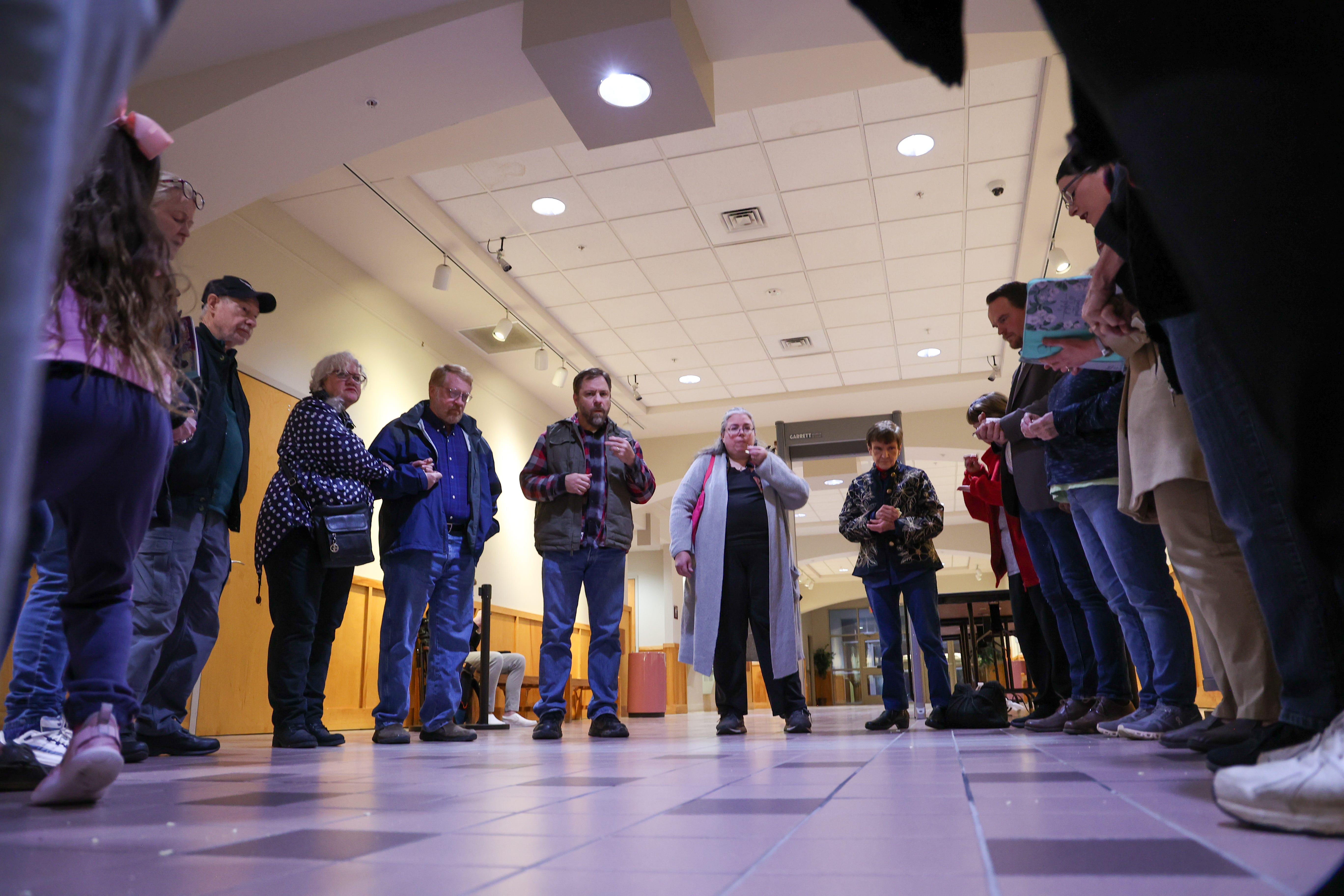 By January, Carbondale was preparing to pass a law to keep protesters farther away from the abortion clinics. A group of activists gathered inside city hall to try to stop the new rule.