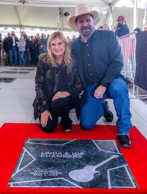 Garth Brooks with Linda Chambers, Music City Walk of Fame induction ceremony, May 4, 2023