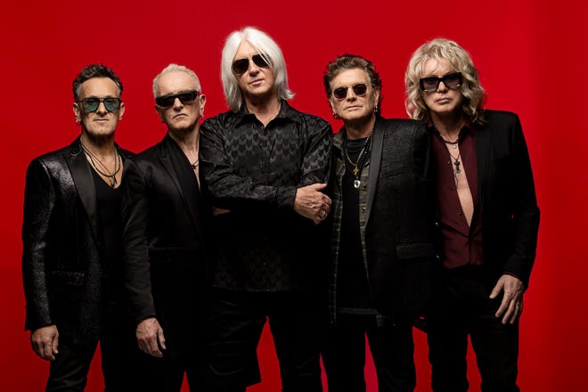 From left, Def Leppard's Vivian Campbell, Phil Collen, Joe Elliott, Rick Allen and Rick Savage, will hit the U.S. in August for six stadium shows with Motley Crue and Alice Cooper.
