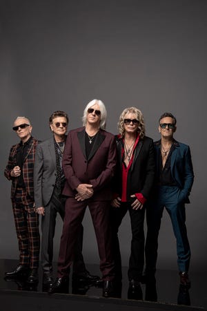 From left, Def Leppard's Phil Collen, Rick Allen, Joe Elliott, Rick Savage and Vivian Campbell worked with the Royal Philharmonic for their new album, "Drastic Symphonies."