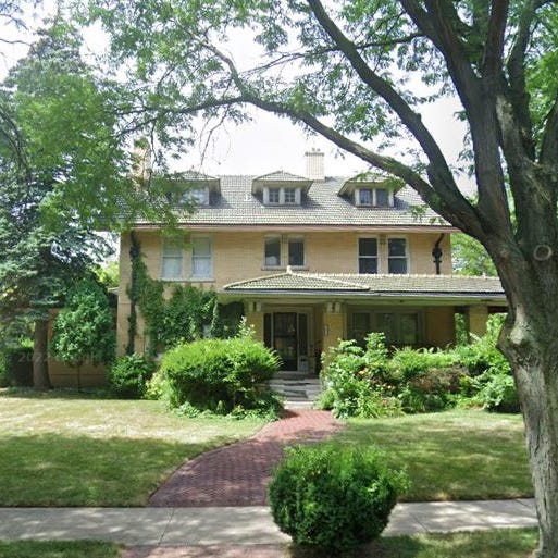 Aretha Franklin's childhood house at 7415 La Salle, in Detroit's Historic La Salle Gardens neighborhood.