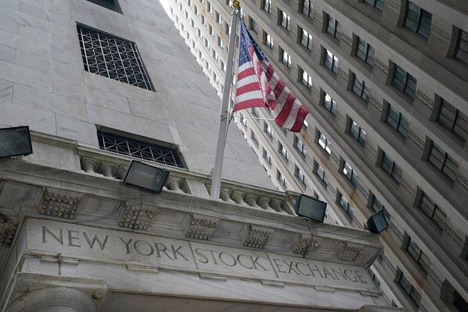 The New York Stock Exchange is seen in New York, Wednesday, May 3, 2023.