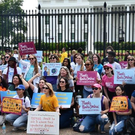 Free the Pill and other advocacy groups that support improving access to contraceptives rallied outside the White House on Monday in support of making Opill available over the counter.