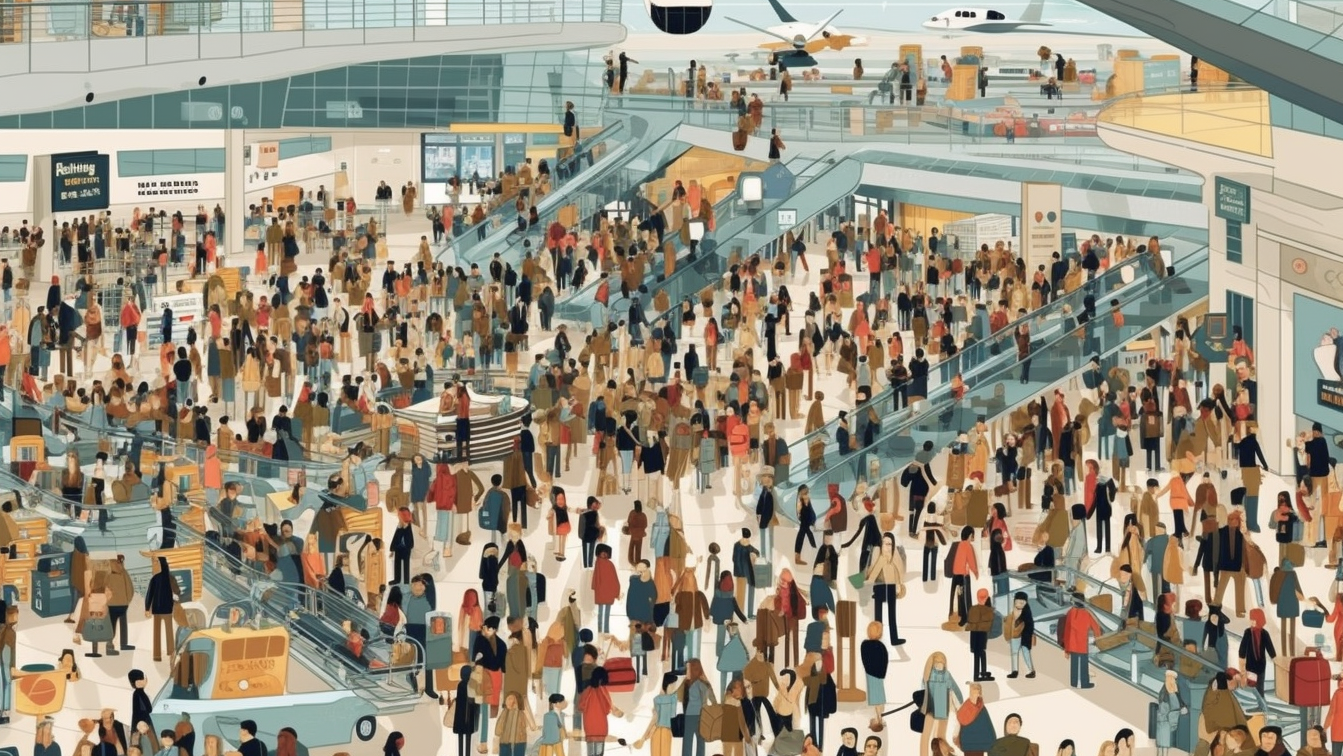 Chaos at the airport