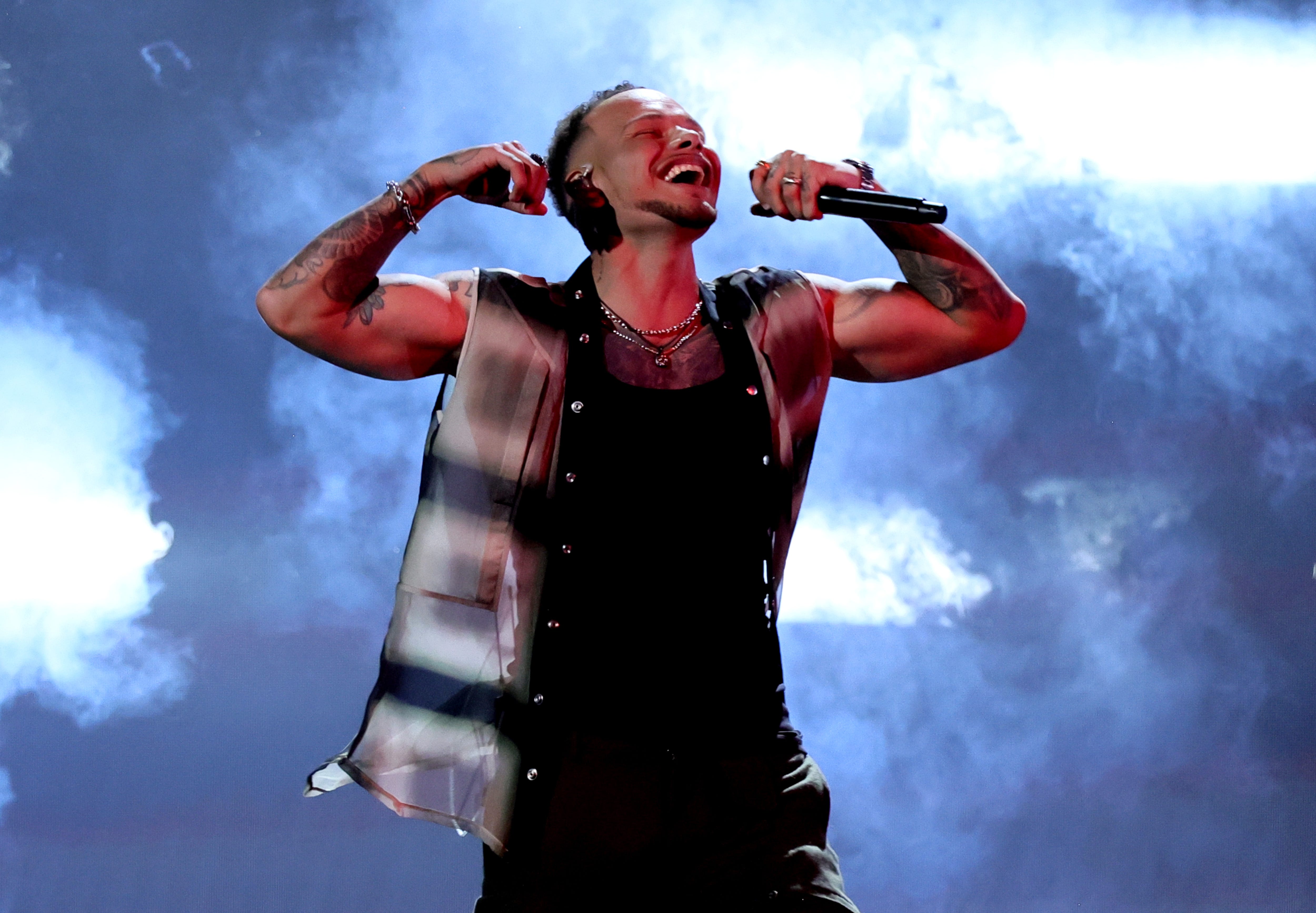 Kane Brown performs.