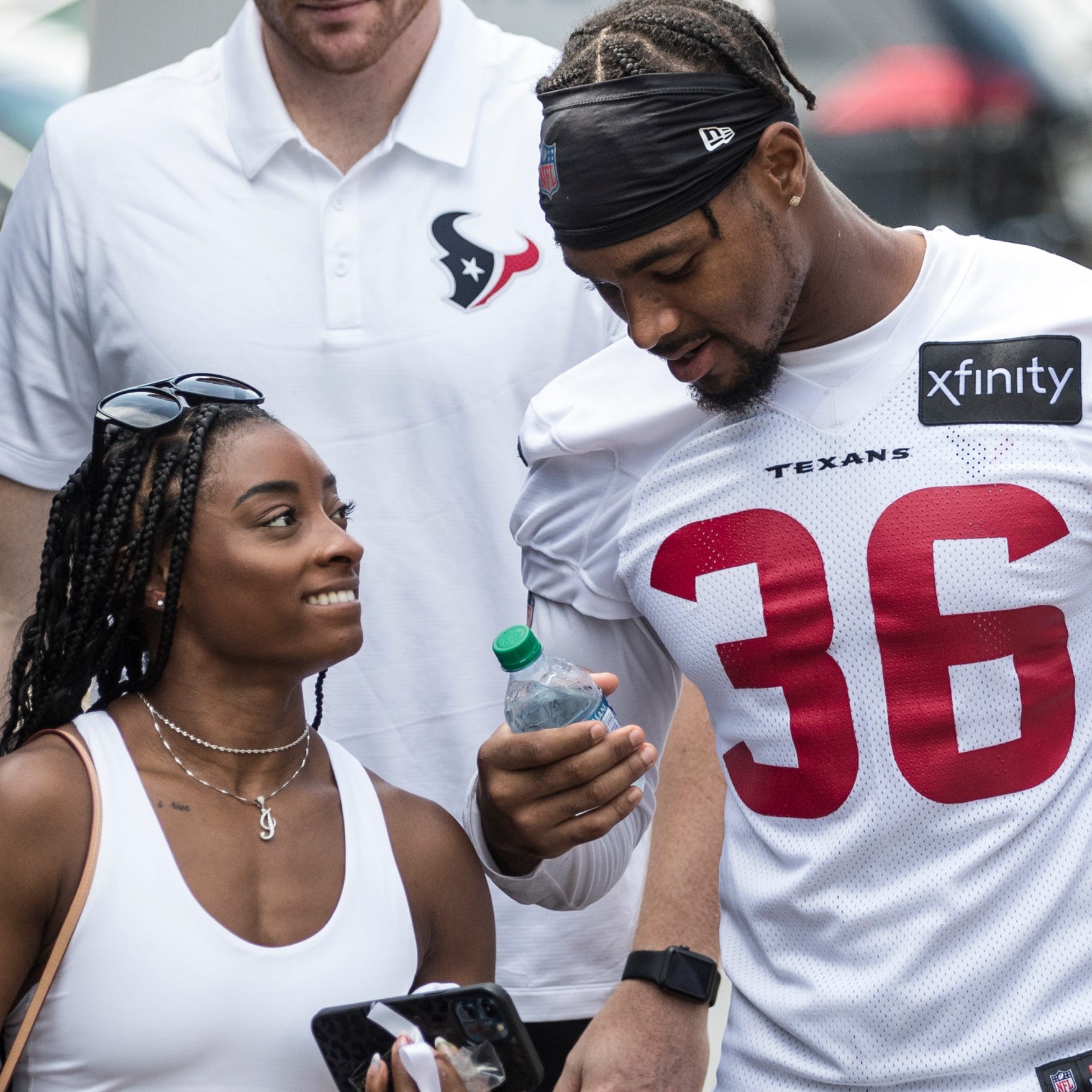 Olympic gymnast Simone Biles and defensive back Jonathan Owens first started dating while he was playing for the Houston Texans.