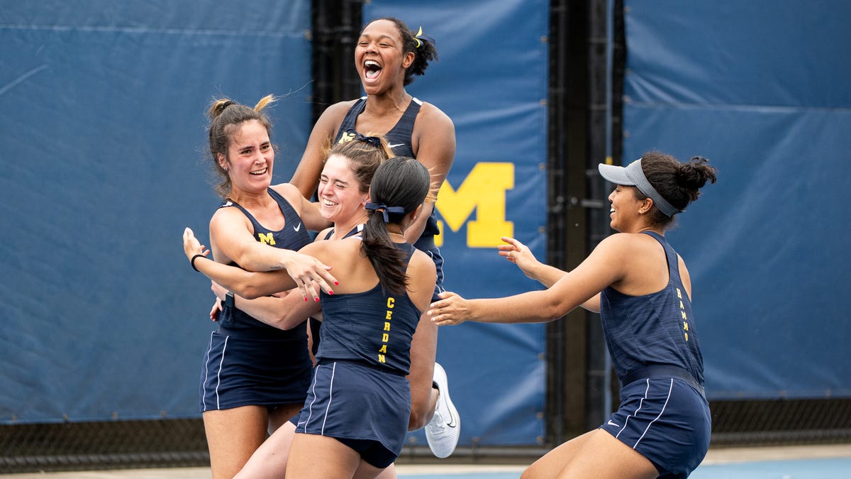 Michigan womens tennis digs deep rallies past Virginia to reach NCAA quarterfinals Michigan womens tennis digs deep rallies past Virginia to reach NCAA quarterfinals