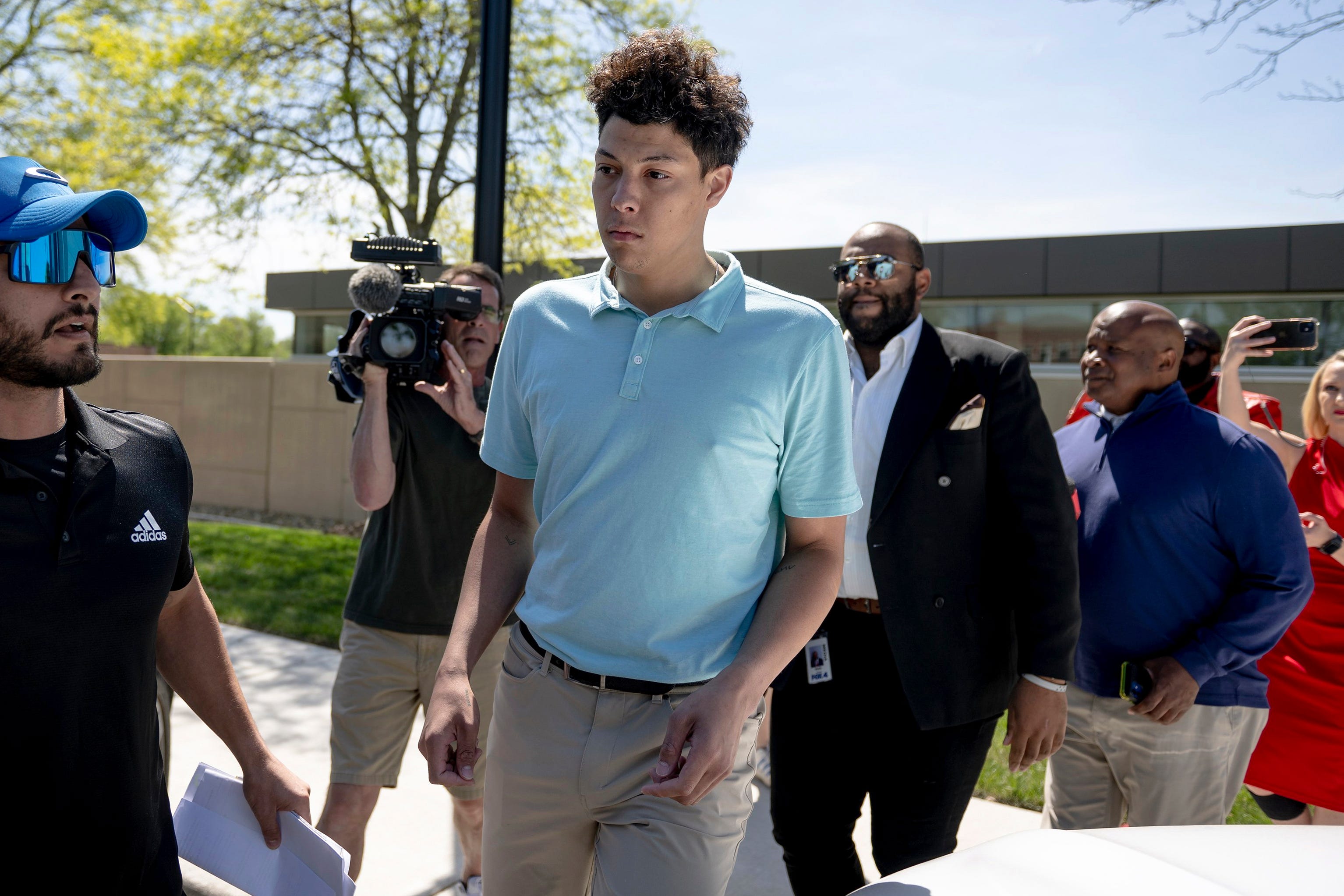 Jackson Mahomes forcibly kissed woman multiple times without consent, per court records