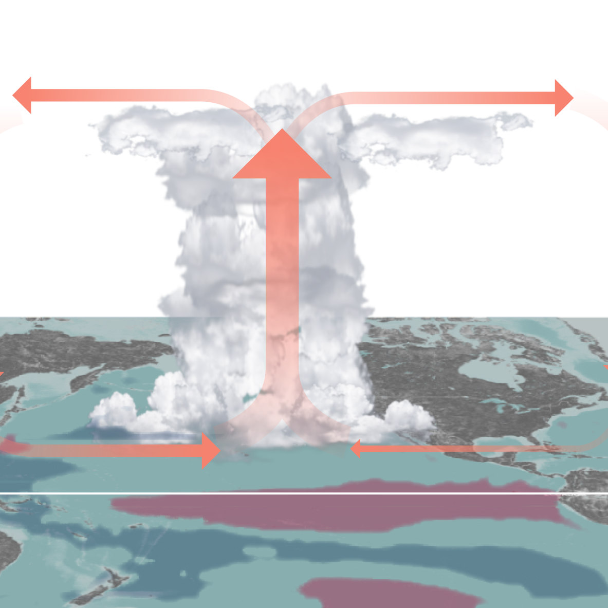 Promo art for graphics story on El Nino