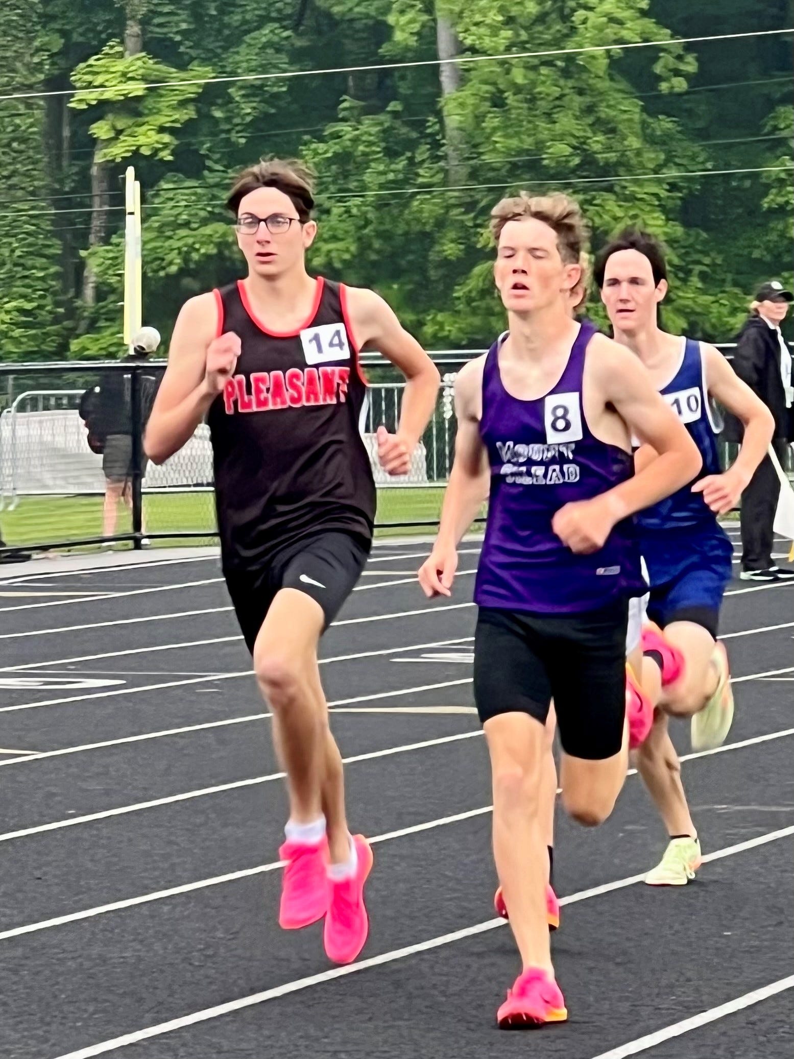 Will Baker helps Mount Gilead to boys district title in track