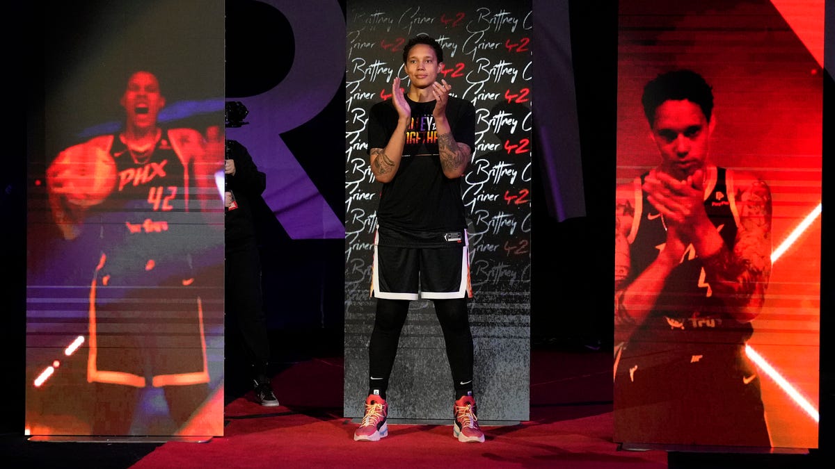 Im back Brittney Griner records doubledouble in Mercurys emotional home opener Im back Brittney Griner records doubledouble in Mercurys emotional home opener