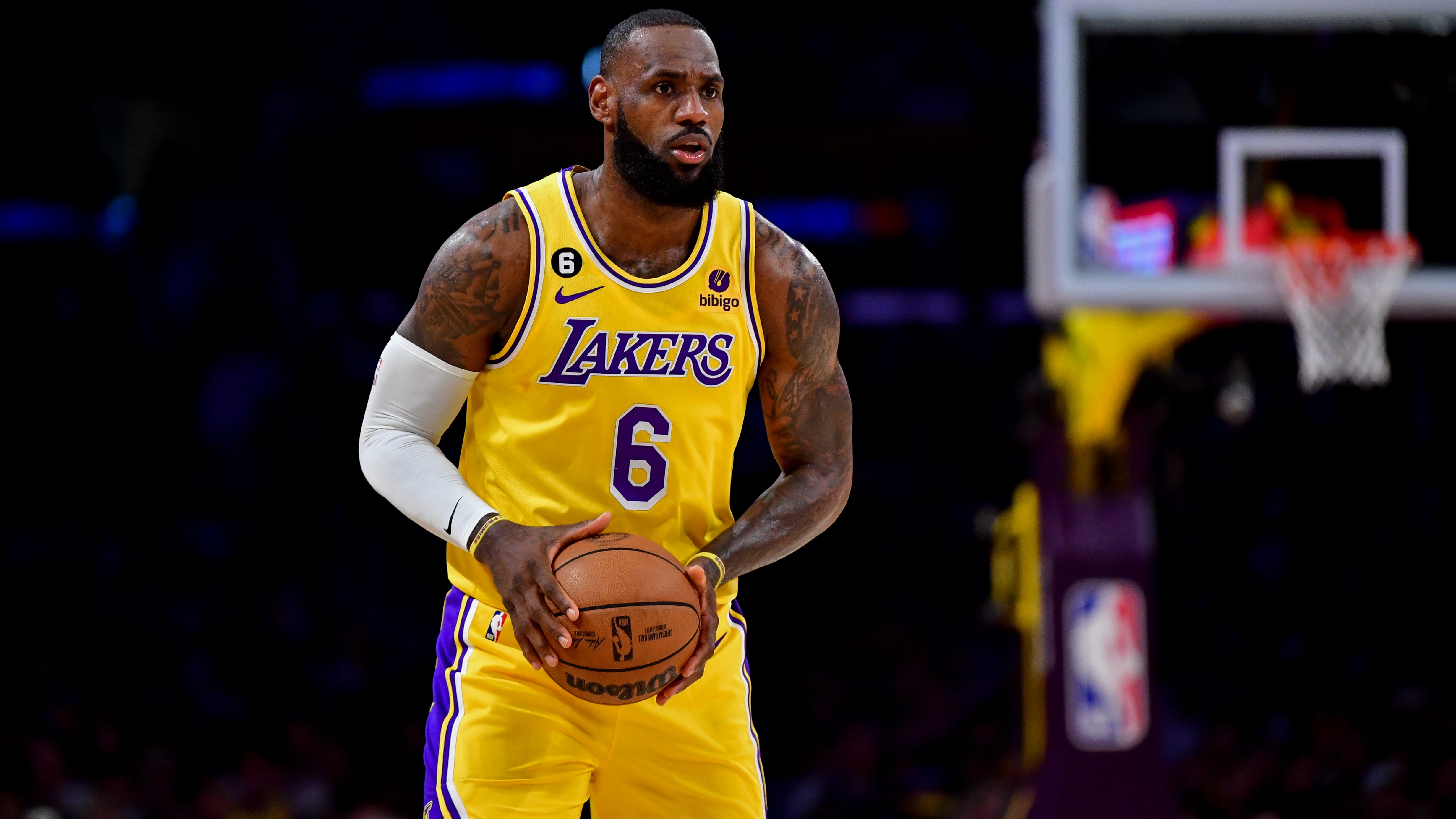 Lakers forward LeBron James, 38, has played 20 seasons in the NBA.