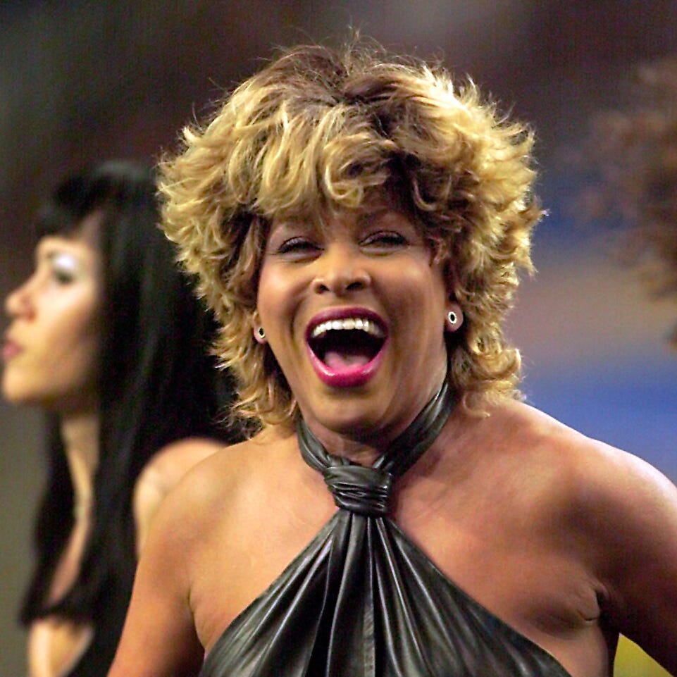 Jan 30, 2000; Atlanta, GA, USA; FILE PHOTO; Tina Turner performs during the pre-game show prior to Super Bowl XXXIV at the Georgia Dome. Mandatory Credit: H. Darr Beiser-USA TODAY NETWORK
