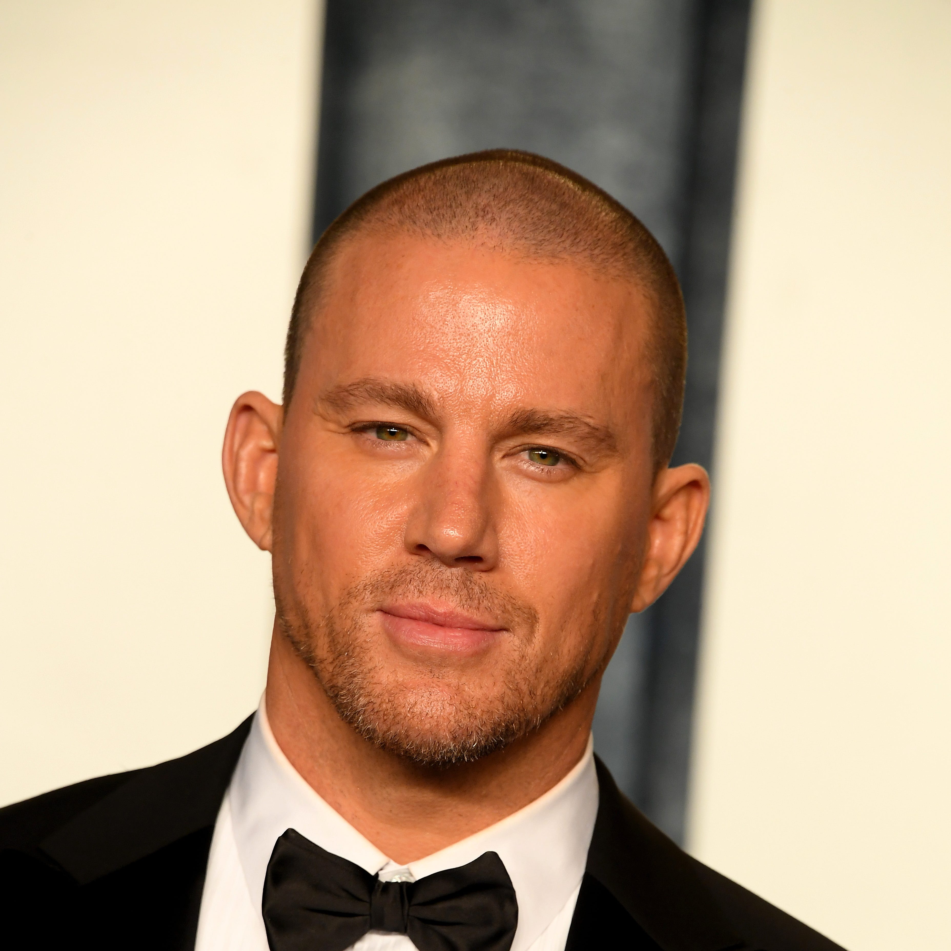 Channing Tatum arrives at the Vanity Fair Oscar Party on March 12, 2023 in Beverly Hills, California.
