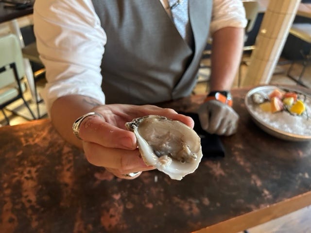 We shuck 'em, you suck 'em: A slogan every master oyster sommelier loves