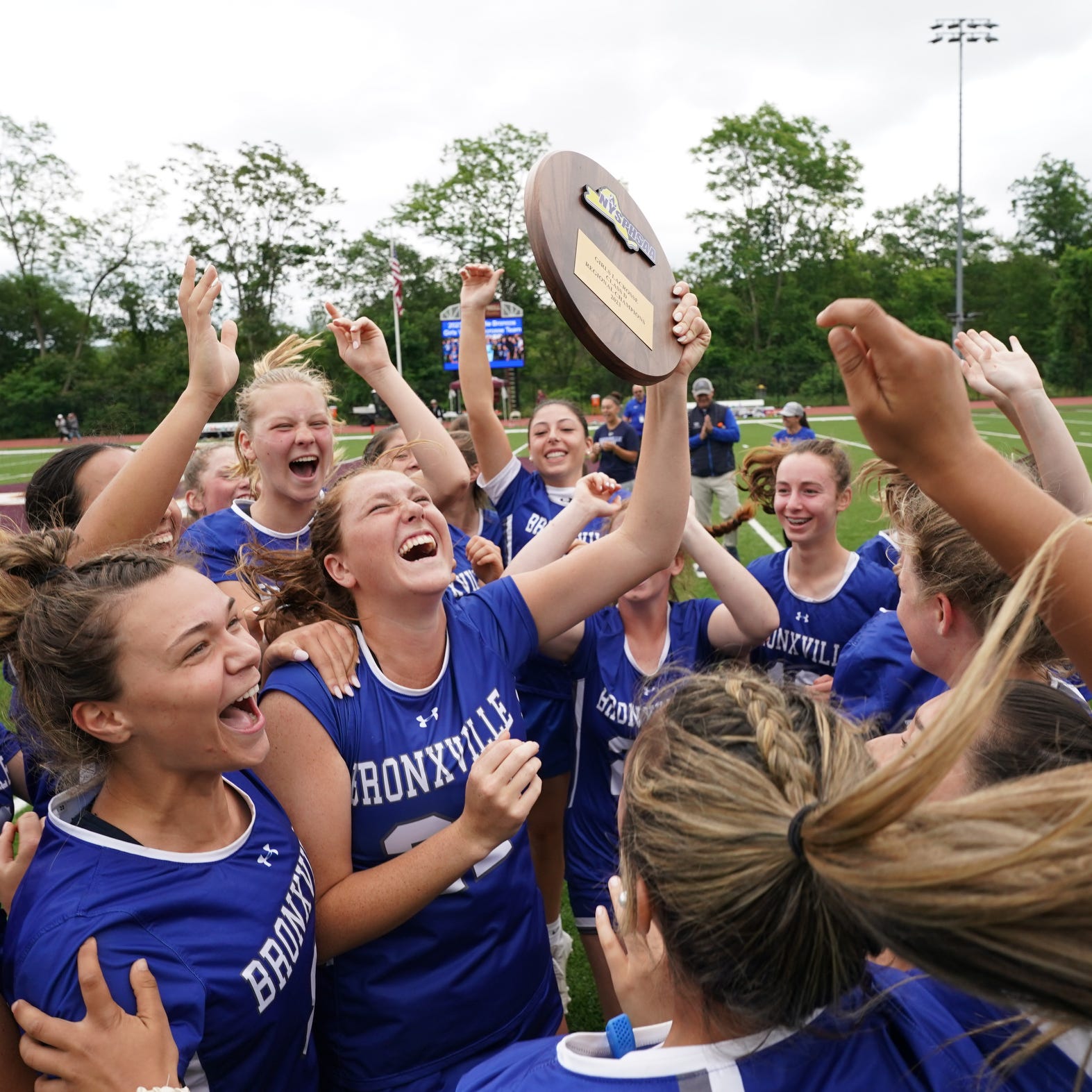 Bronxville defeats O'Neill 15-4 in the Class D state regional final girls lacrosse game at James I. O'Neill High School in Highland Falls on Saturday, June 3, 2023.