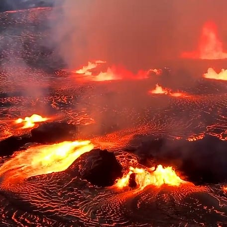 Hawaii's Kīlauea volcano erupts from its crater, prompting warnings across island