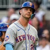 Pete Alonso out of Mets lineup in series finale vs. Braves after being hit by pitch