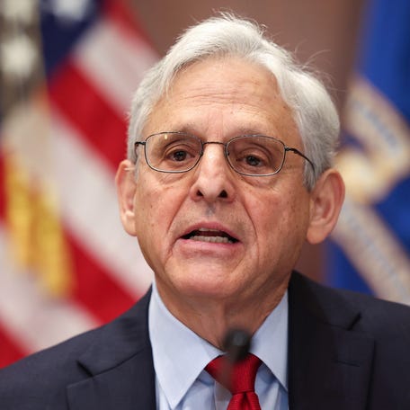 Attorney General Merrick Garland delivers remarks during a meeting with U.S. attorneys at the Justice Department on June 14, 2023 in Washington, D.C.