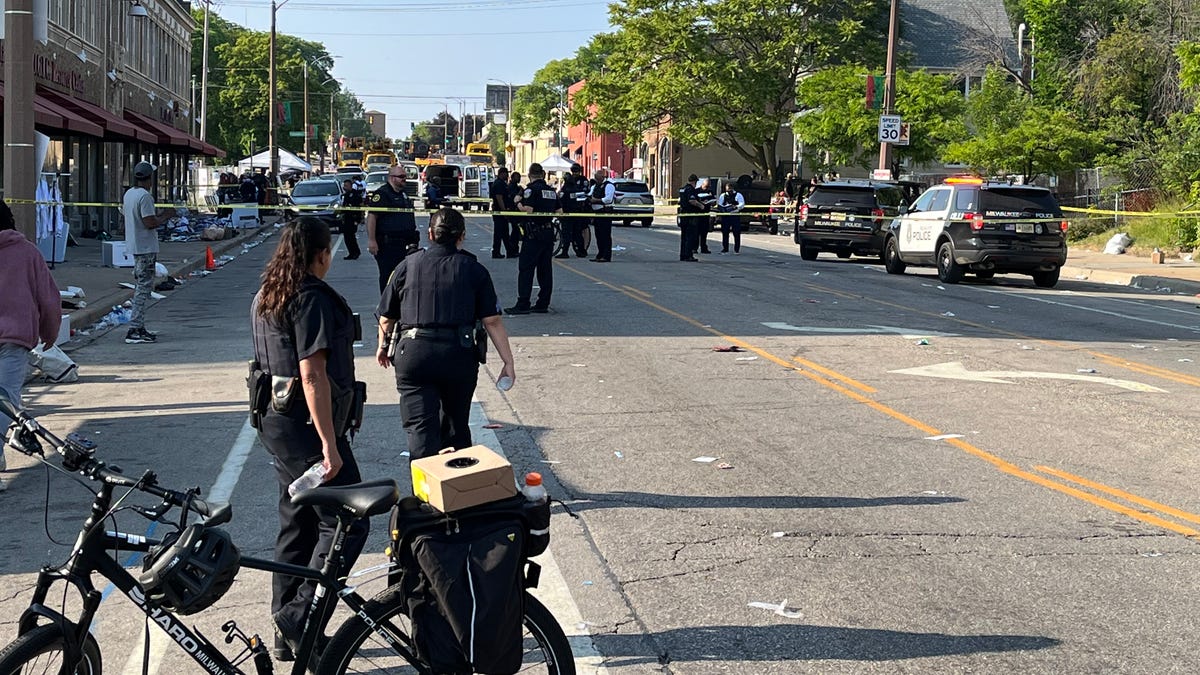 Several people were shot shortly after the Juneteenth festival ended Monday, according to Milwaukee police. The shooting occurred along North King Drive near Locust Street.