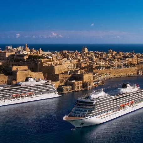 The line's Viking Sea and Viking Venus ships in Malta.