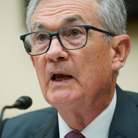 Federal Reserve Chair Jerome Powell testifies to the House Financial Services Committee on June 21, 2023.