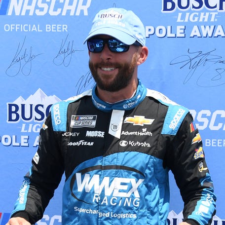 Ross Chastain won the pole on Saturday and then won the Ally 400 Sunday at Nashville Superspeedway.