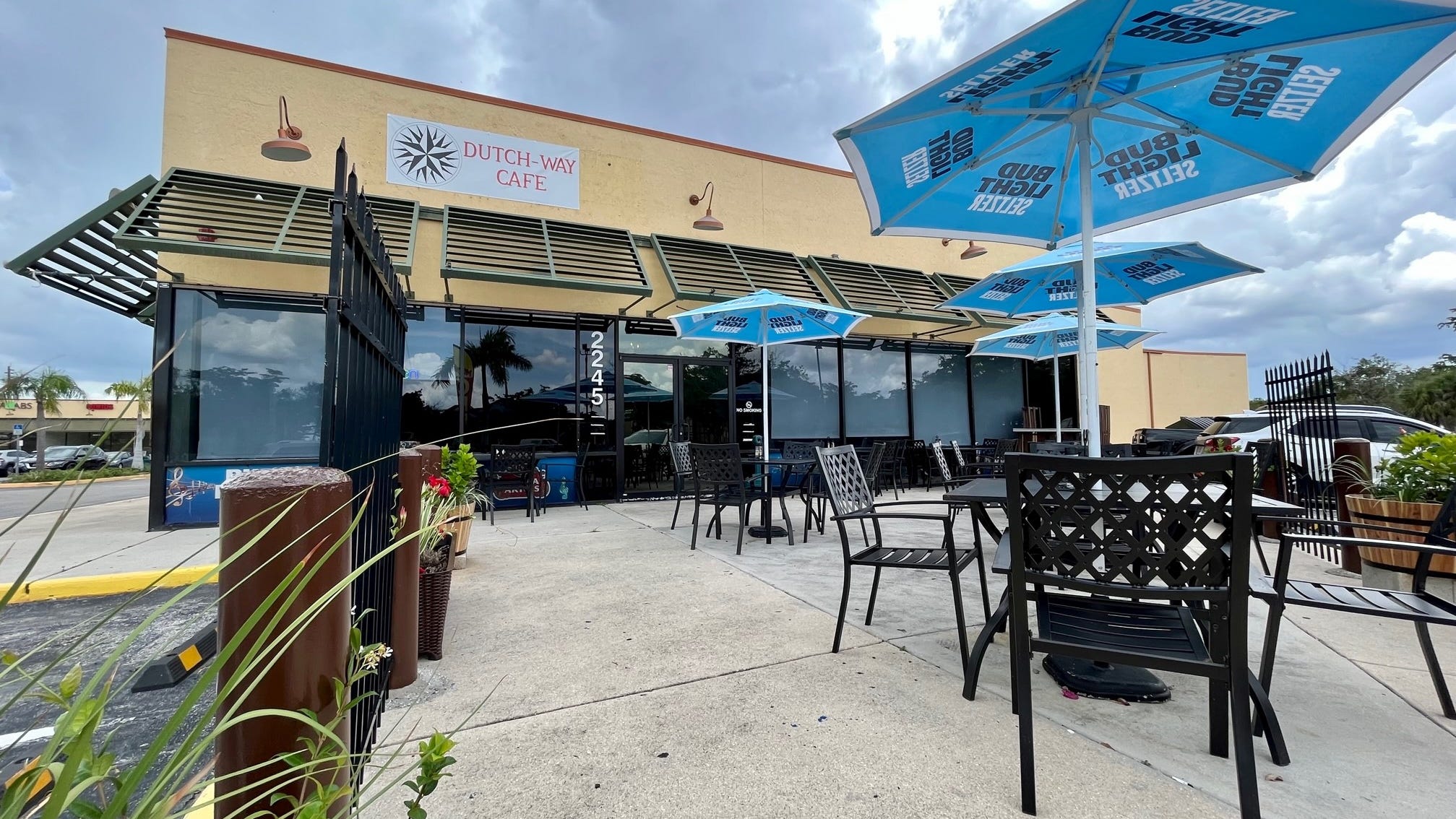 Dutch-Way Cafe in Fort Myers has outdoor and indoor seating.