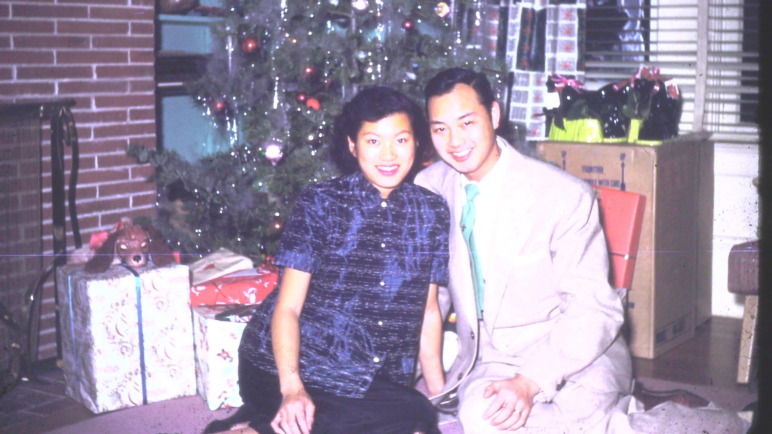 Bernice and Albert Jeung at their California home in 1953, a year after they finally were able to buy a house through a non-Asian third party, because racially restrictive housing covenants kept them out of many neighborhoods.
