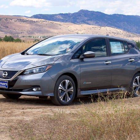 A 100% electric 2019 Nissan Leaf SV, which has a 40 KWH battery that has a range of up to 150-miles. The vehicle qualifies for a program aimed at making driving electric easier and more affordable by offering up to 55% off purchases of certain electric vehicles.    Electriccargroup2