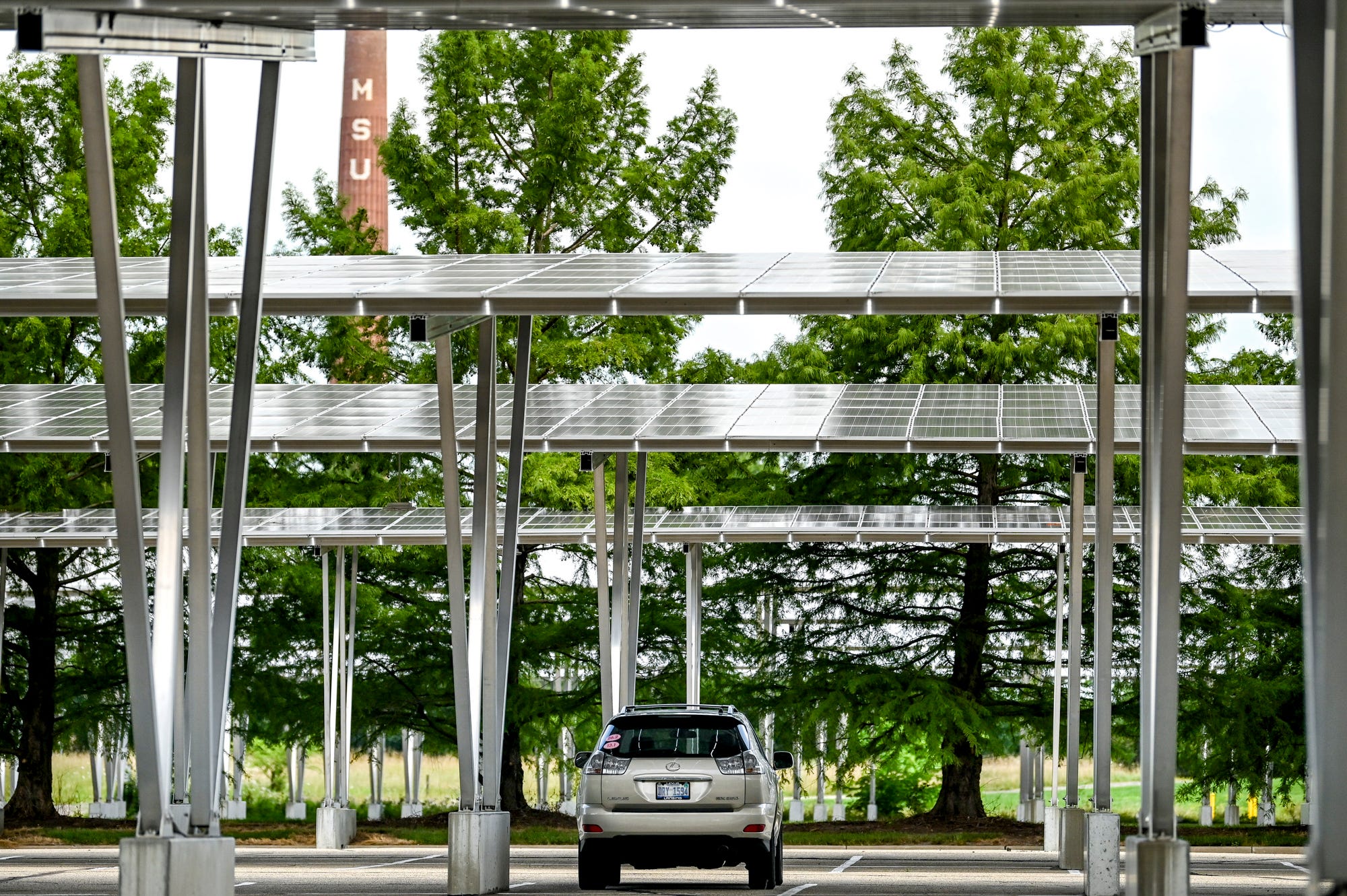MSU made a 10 million bet on parking lot solar panels Heres how that worked out