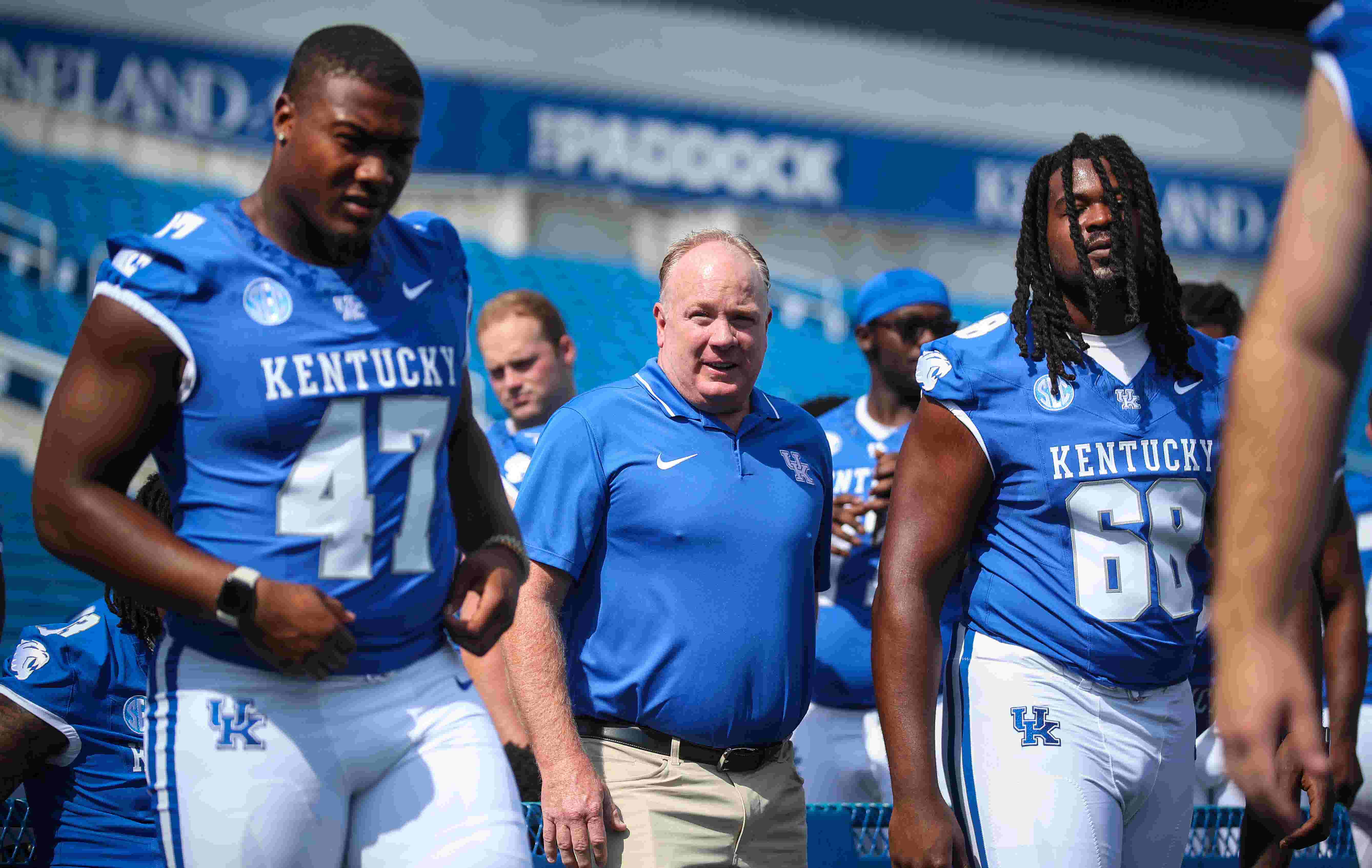 Kentucky football coach Mark Stoops says OC Liam Coen is 'proven'\nand transfer QB Devin Leary brings leadership